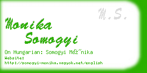 monika somogyi business card